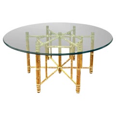 Vintage Coastal McGuire Bundle Rattan Dining Table