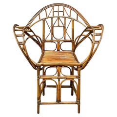 Vintage Coastal McGuire Rattan Butterfly Chair