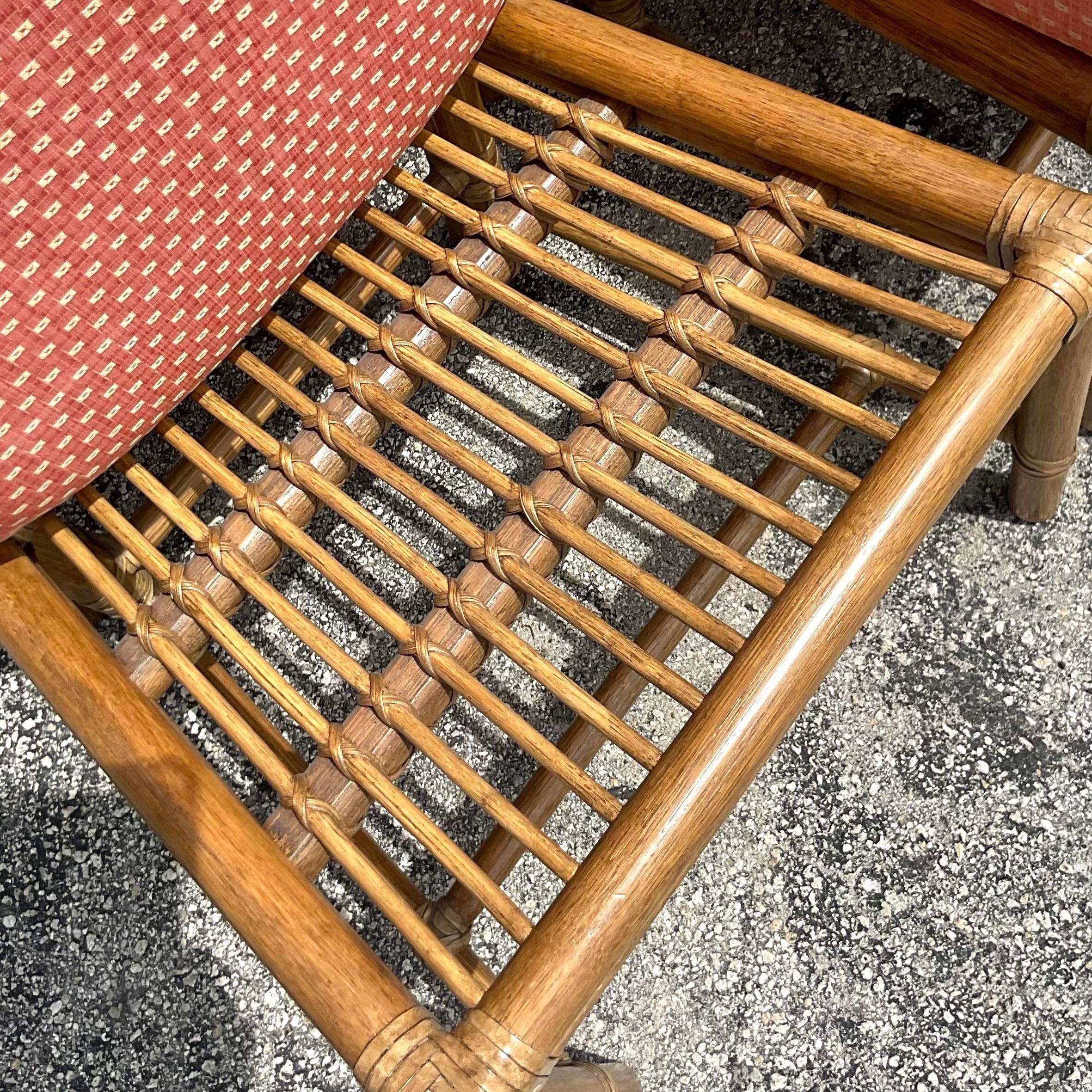 Vintage Coastal McGuire Target Back Dining Chairs- Set of 8 1