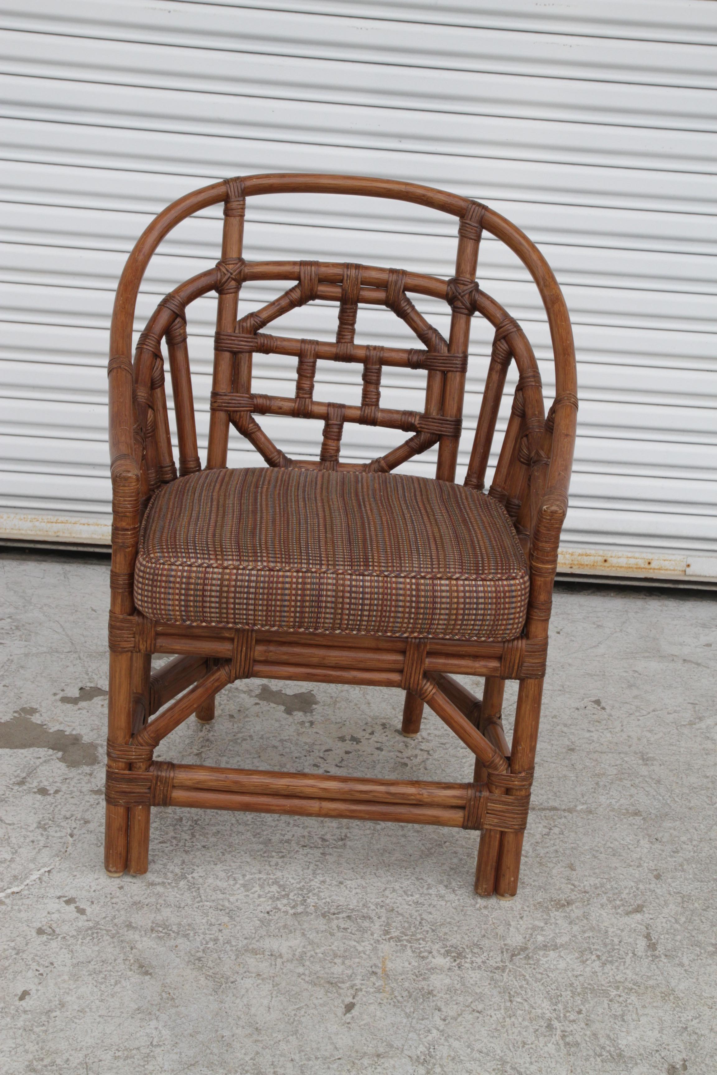 Silla Brighton Vintage Coastal Medallion Chinoiserie en venta
