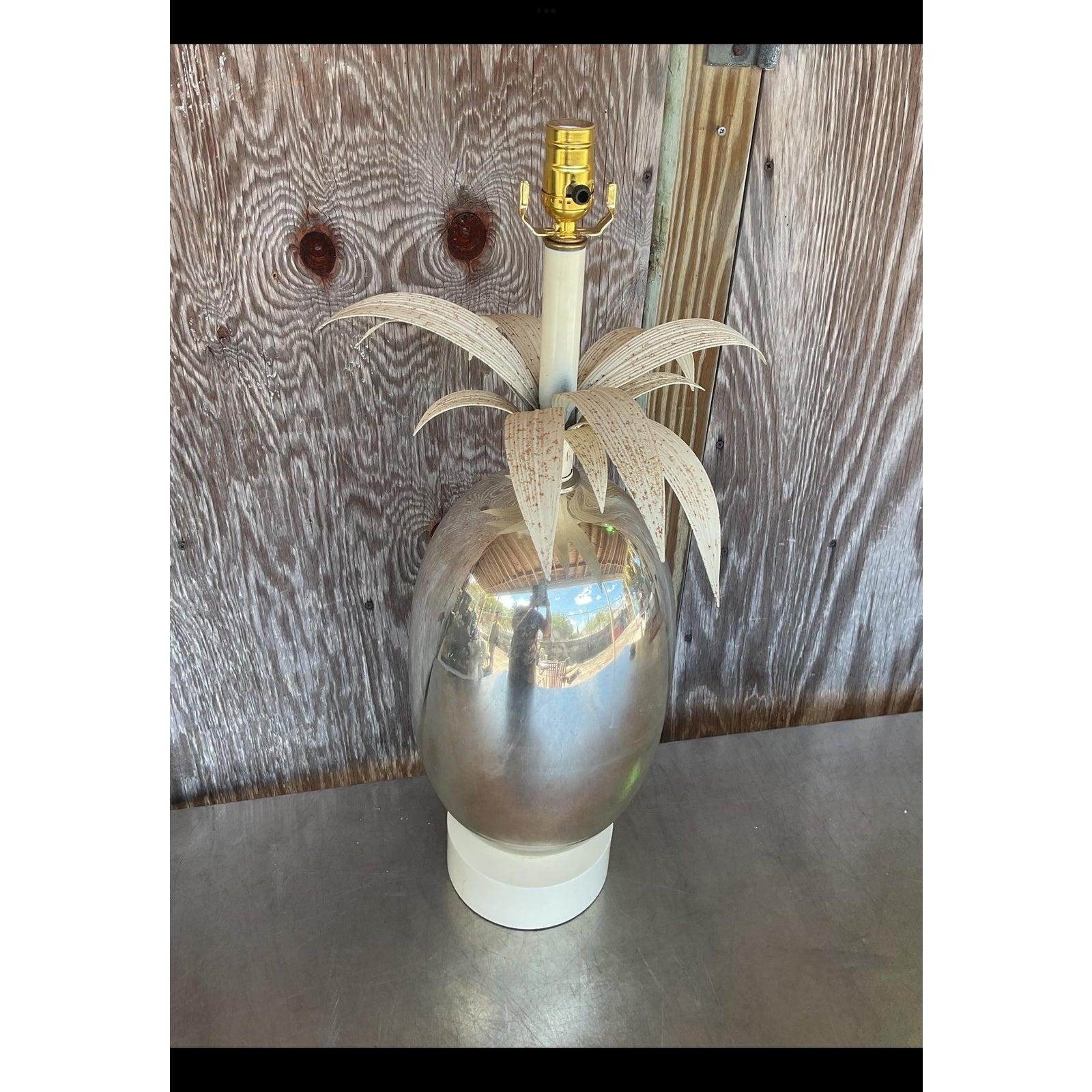 Lámpara vintage costera de palma de mercurio Estadounidense en venta