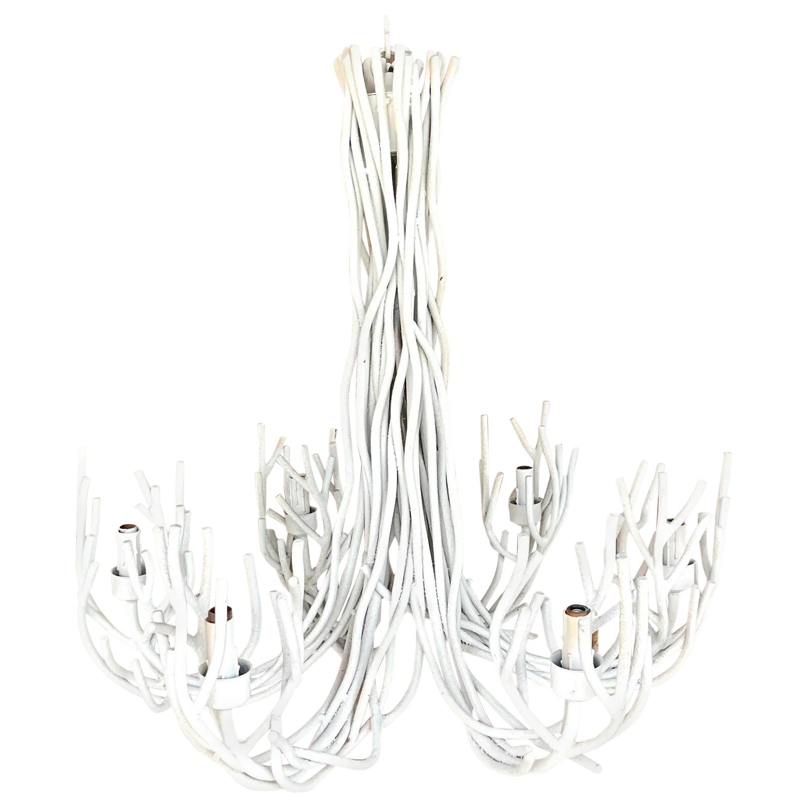 Coastal Metal Twig-Kronleuchter im Angebot