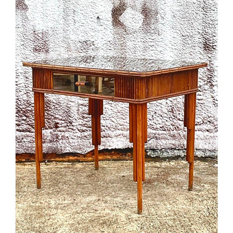 Filippino Scrivania in rattan specchiato Vintage By in vendita