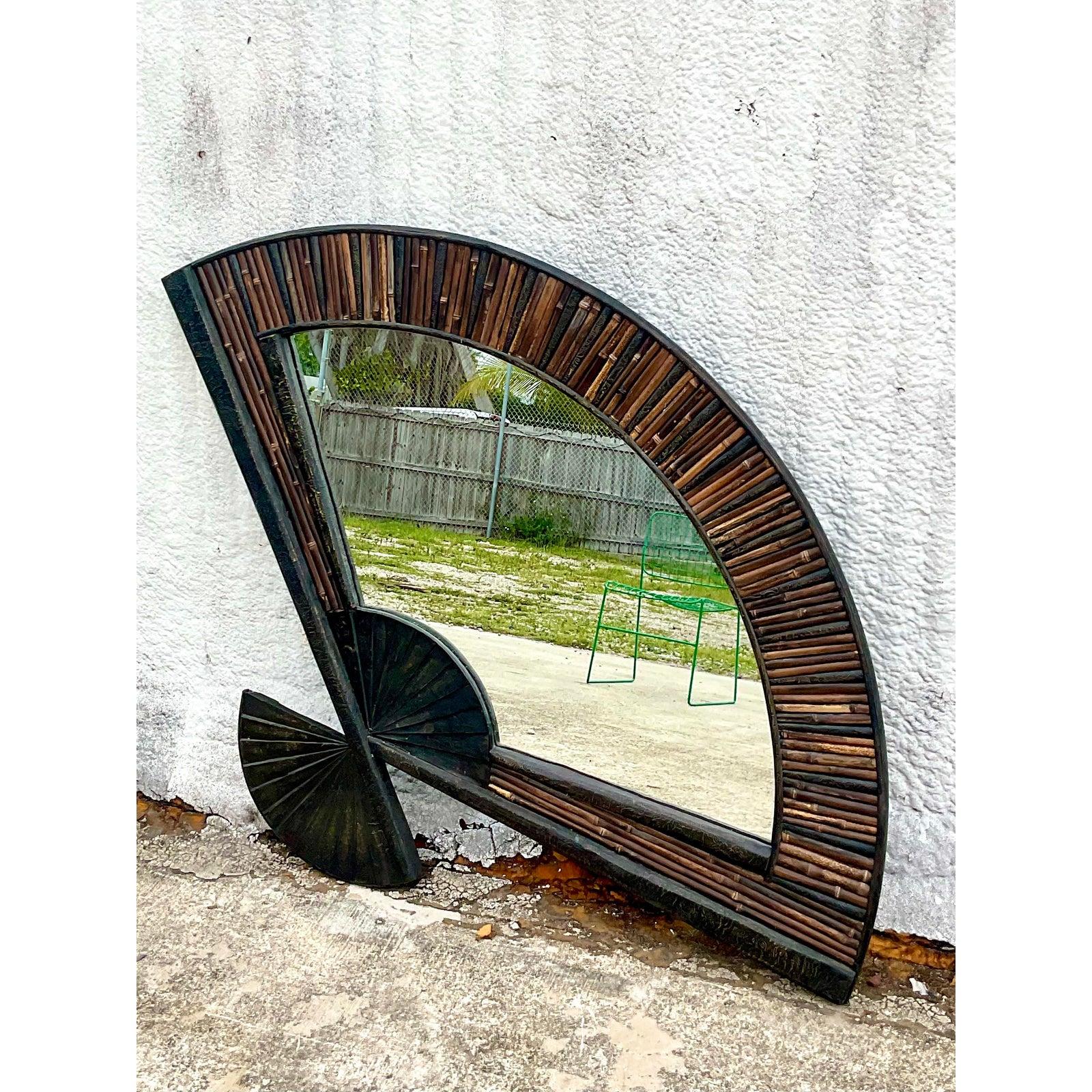 vintage fan mirror