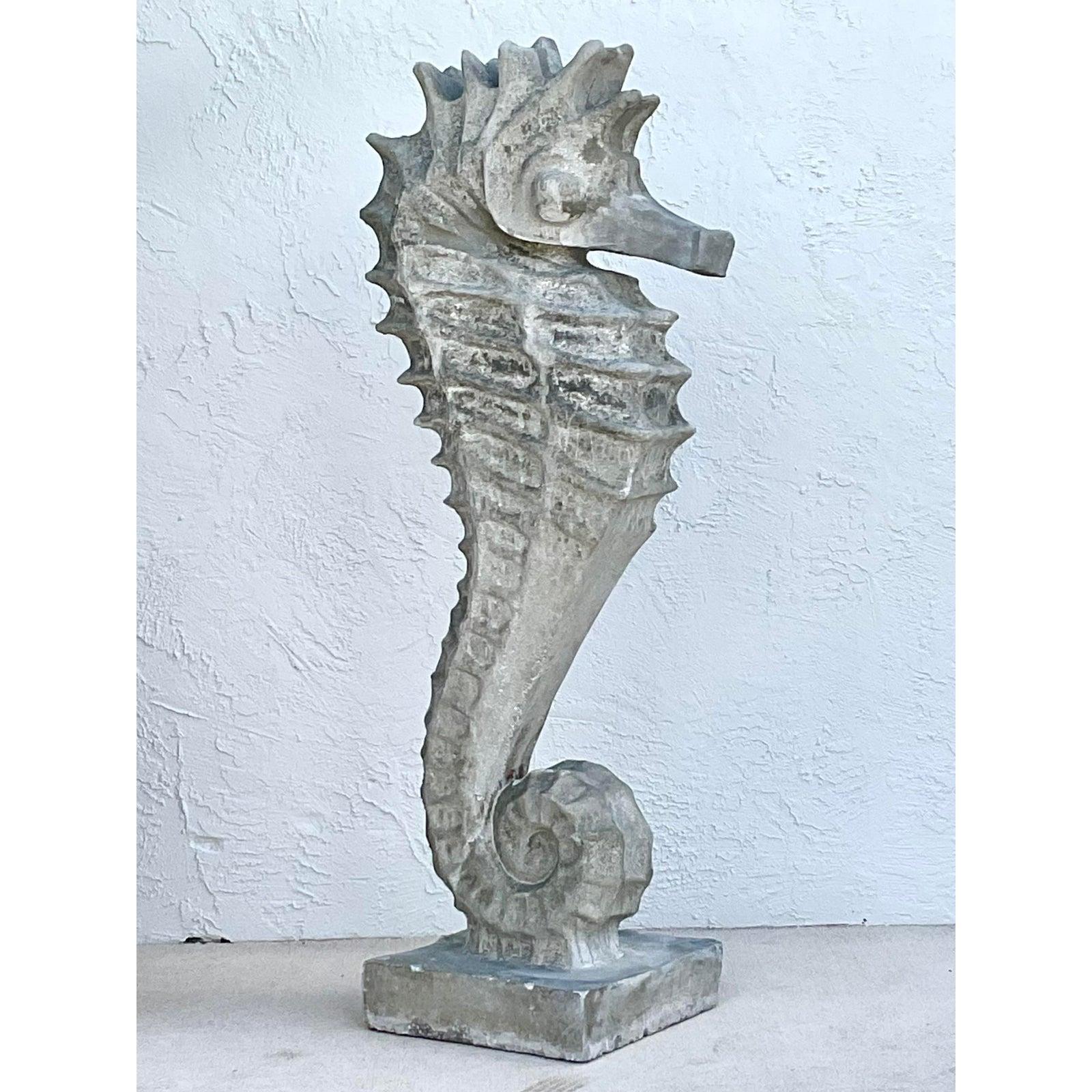 Cavalluccio marino monumentale costiero d'epoca in cemento armato - Una coppia in vendita 2
