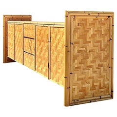 Credenza Vintage Coastal Monumental Parquet Ratán