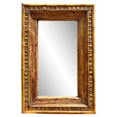 Vintage Coastal Monumental Rattan Mirror