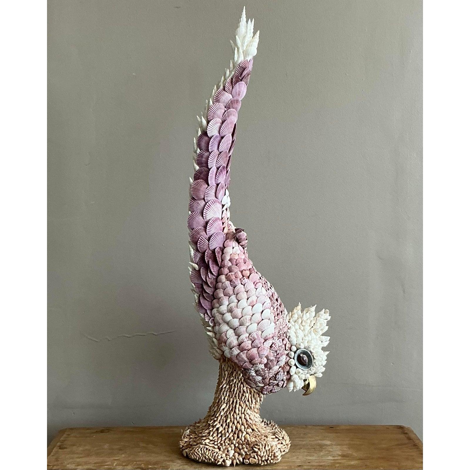 Cacatua monumentale costiero d'epoca incrostato di conchiglie in vendita 2
