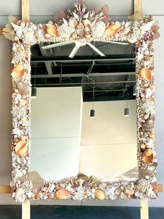 Coastal Monumental Shell Encrusted Mirror