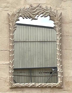Vintage Coastal Palm Frond Mirror