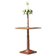 Vintage Coastal Palm Table Lamp