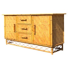 Credenza Vintage Coastal Parquet Ratán