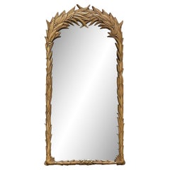 Miroir vintage côtier paon