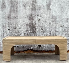 Vintage Coastal Pencil Reed Coffee Table