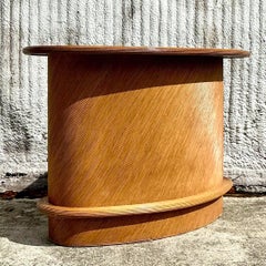 Vintage Coastal Pencil Reed Dry Bar