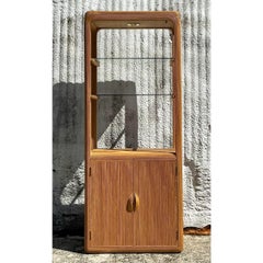 Vintage Coastal Pencil Reed Etagere