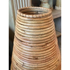 Vintage Coastal Pencil Reed Floor Vase