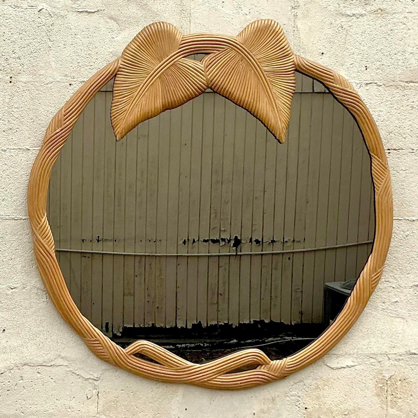 Miroir crayon côtier vintage d'après Vivai Del Sud Bon état - En vente à west palm beach, FL