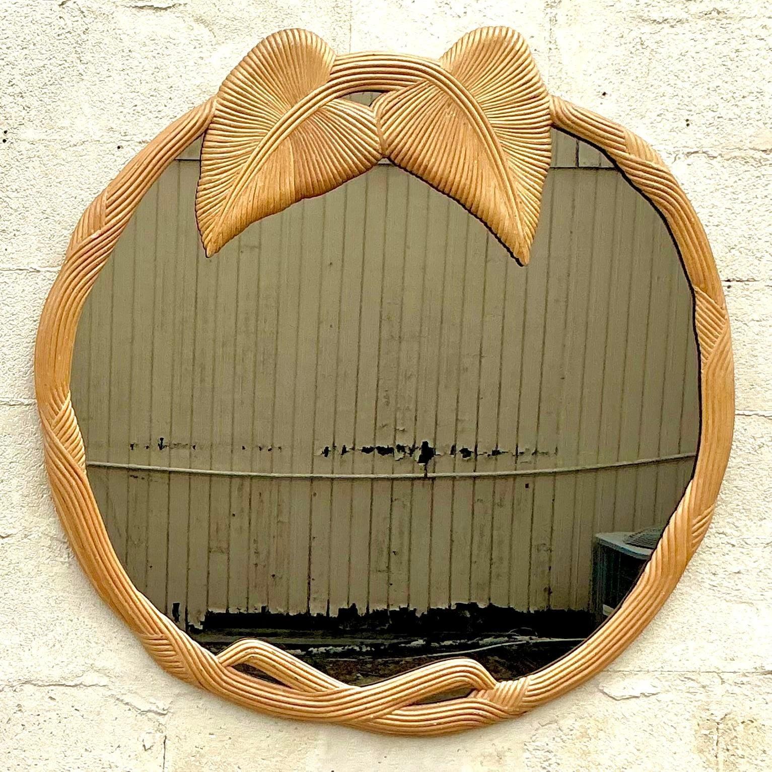 20ième siècle Miroir crayon côtier vintage d'après Vivai Del Sud en vente