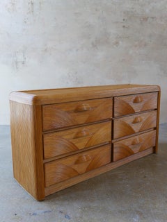Vintage Coastal Pencil Reed Rattan Dresser