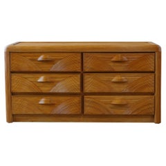 Vintage Coastal Pencil Reed Rattan Dresser