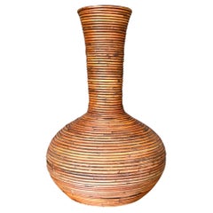 Vintage Coastal Pencil Reed Vase