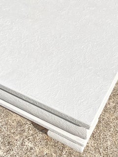Vintage Coastal Plaster Stucco Coffee Table