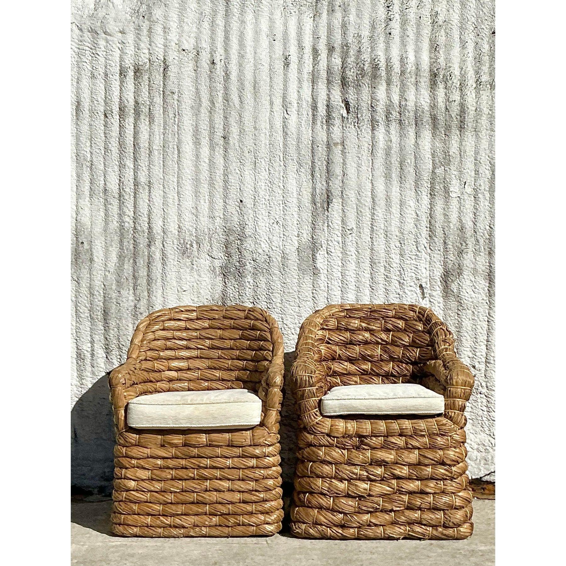 Pareja de tumbonas vintage Coastal Ralph Lauren 