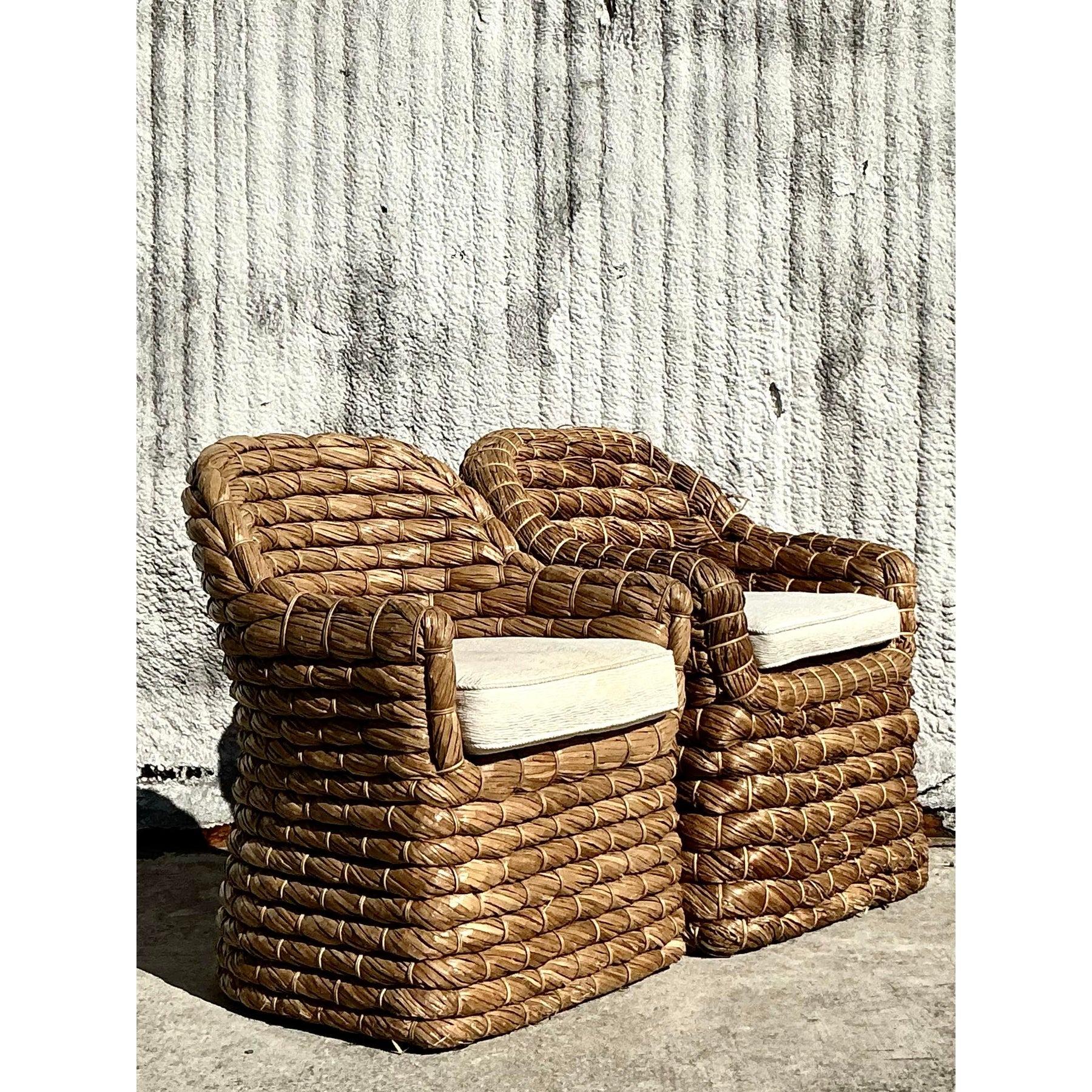 Pareja de tumbonas vintage Coastal Ralph Lauren 