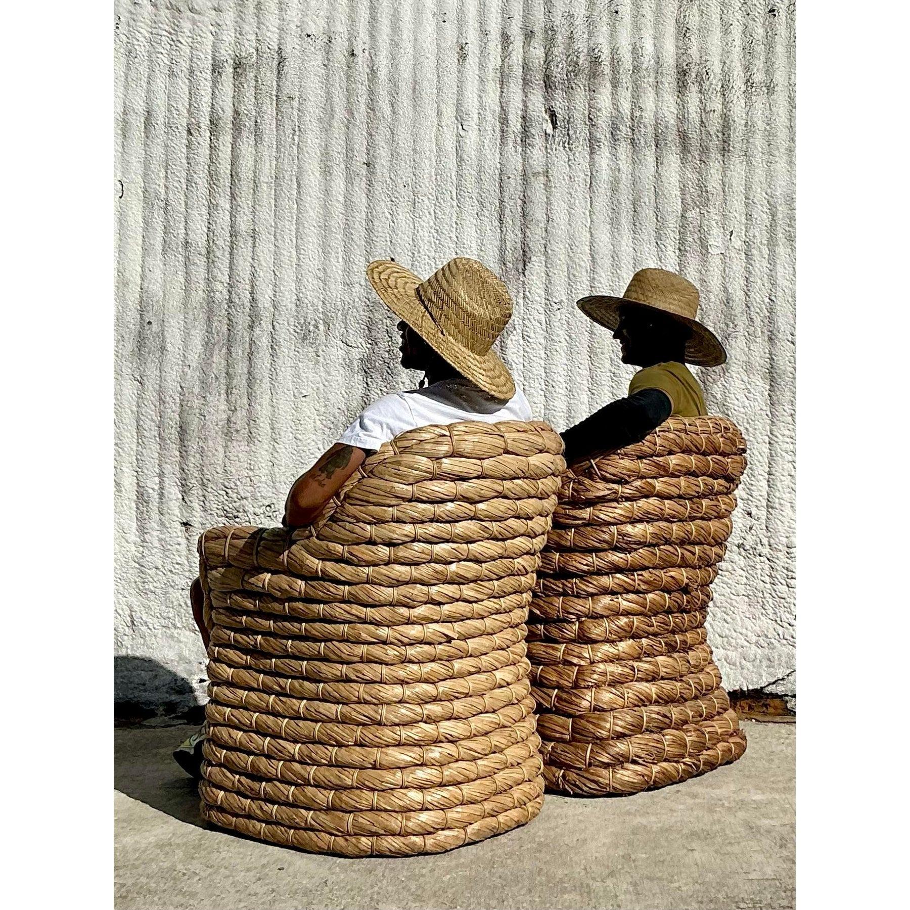 Pareja de tumbonas vintage Coastal Ralph Lauren 
