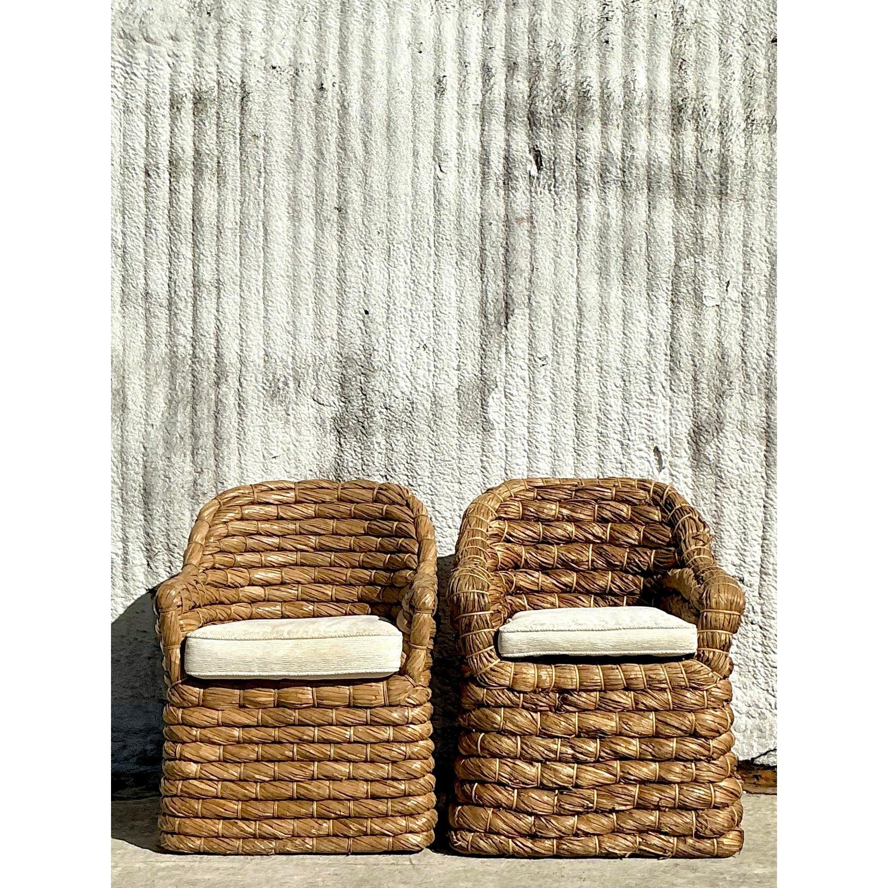 Pareja de tumbonas vintage Coastal Ralph Lauren 