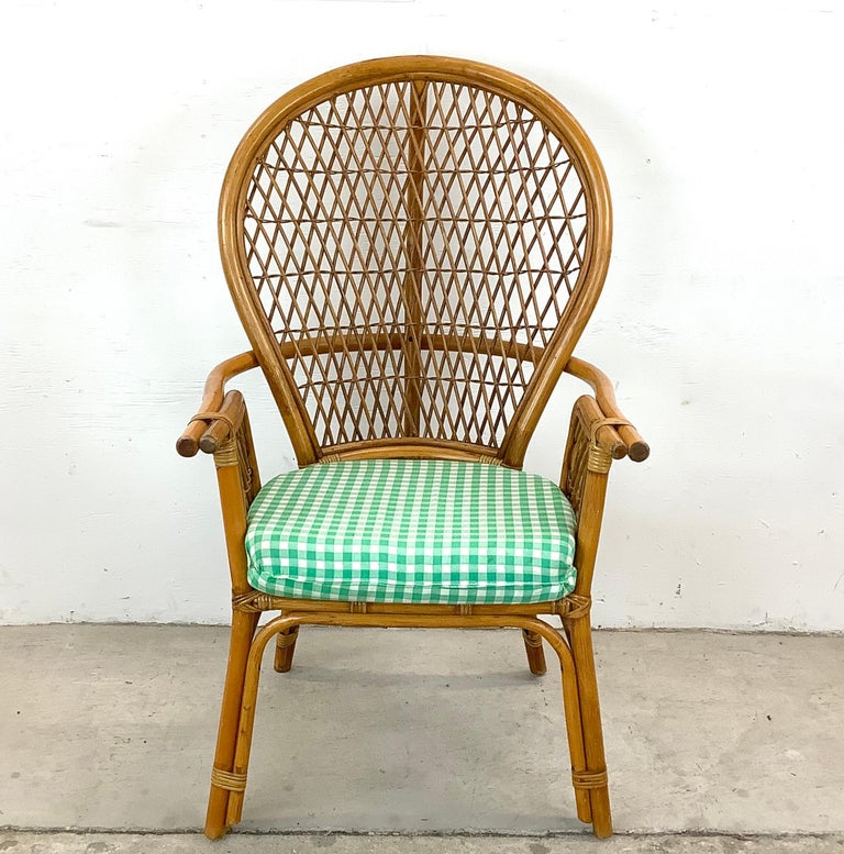 Rattan fan back chair hotsell