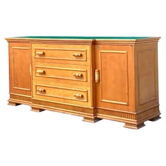 Credenza vintage costera de ratán