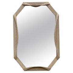 Vintage Coastal Ribbon Band Cerused Pencil Reed Mirror Vintage Coastal Ribbon Band Cerused Pencil Reed Mirror