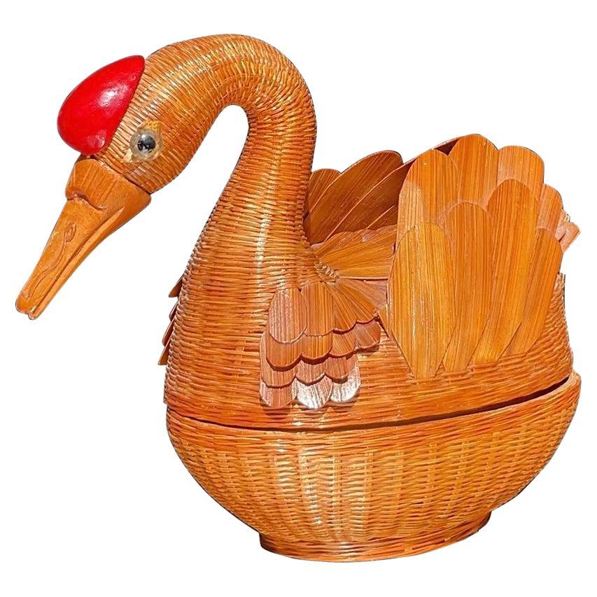 Vintage Coastal Shanghai Weave Duck
