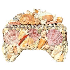 Vintage Coastal Shell verkrustete Box