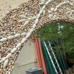 Vintage Coastal Shell Encrusted Mirror After Palecek