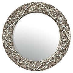 Vintage Coastal Shell Encrusted Mirror After Palecek