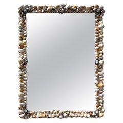 Vintage Coastal Shell Encrusted Mirror