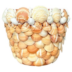 Vintage Coastal Shell verkrustete Pflanzer