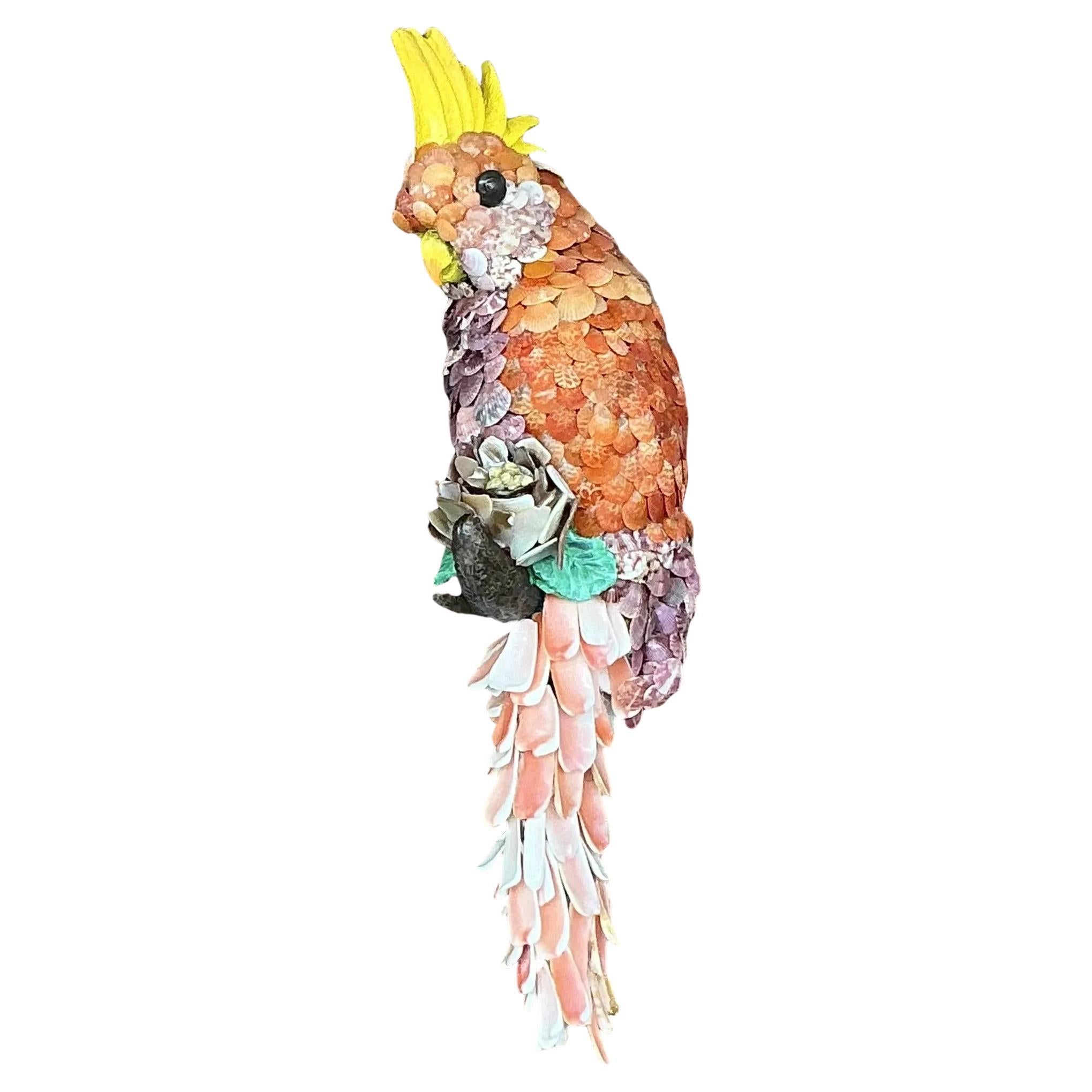 Vintage Coastal Shell Encrusted Skull For Sale at 1stDibs