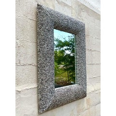 Vintage Coastal Shell Mirror