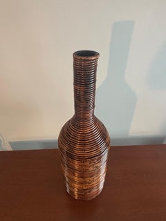 Vintage Coastal Split Burnt Bamboo Floor Vase
