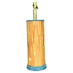 Vintage Coastal Split Reed Table Lamp