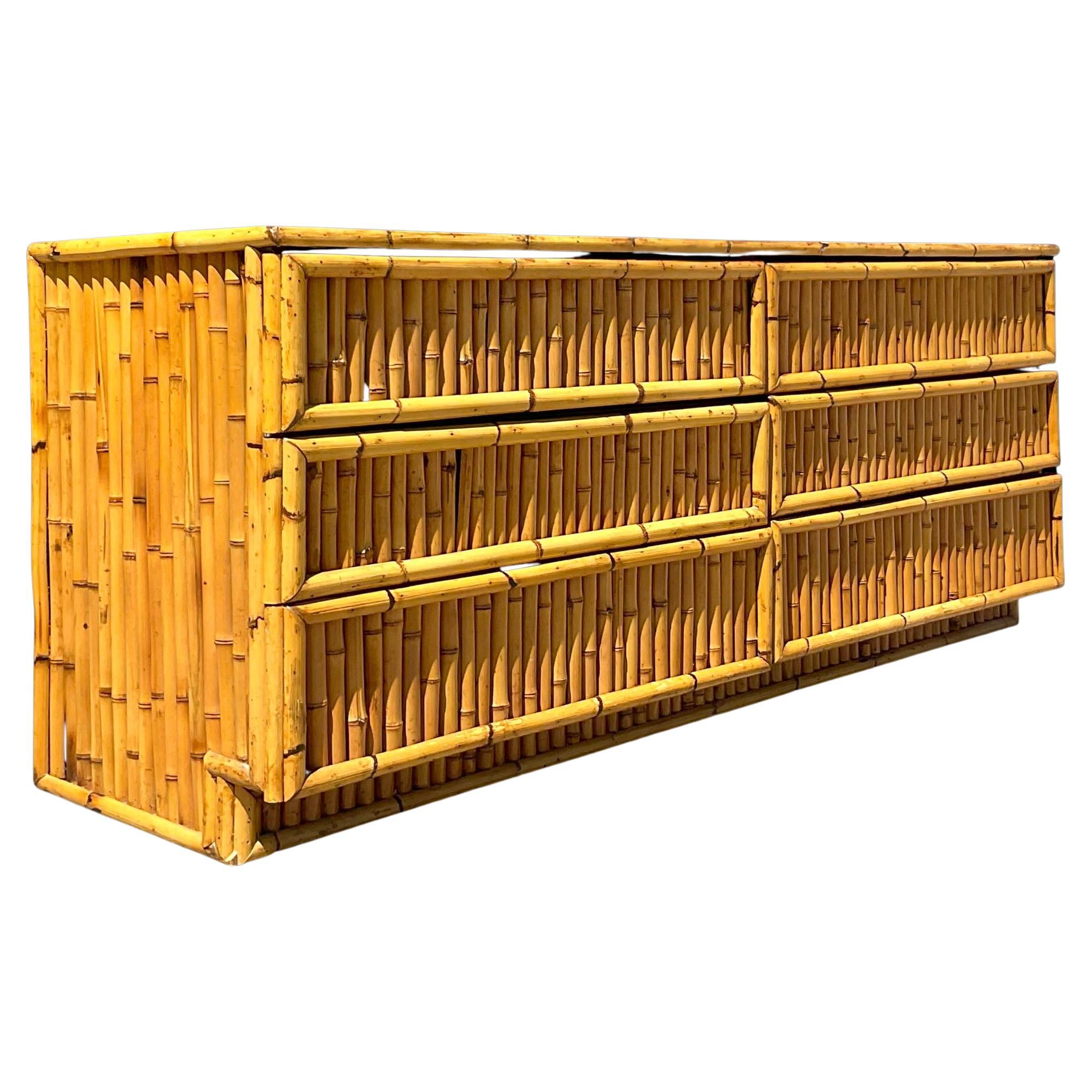 Superb Vintage Bamboo and Rattan Dresser at 1stDibs bamboo rattan