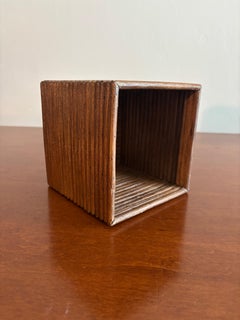 Vintage Coastal Stacked Rattan Tissue Box