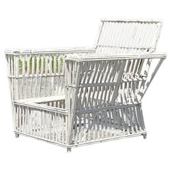 Sedia da salotto Coastal Stick Rattan Vintage di Bielecky Brothers
