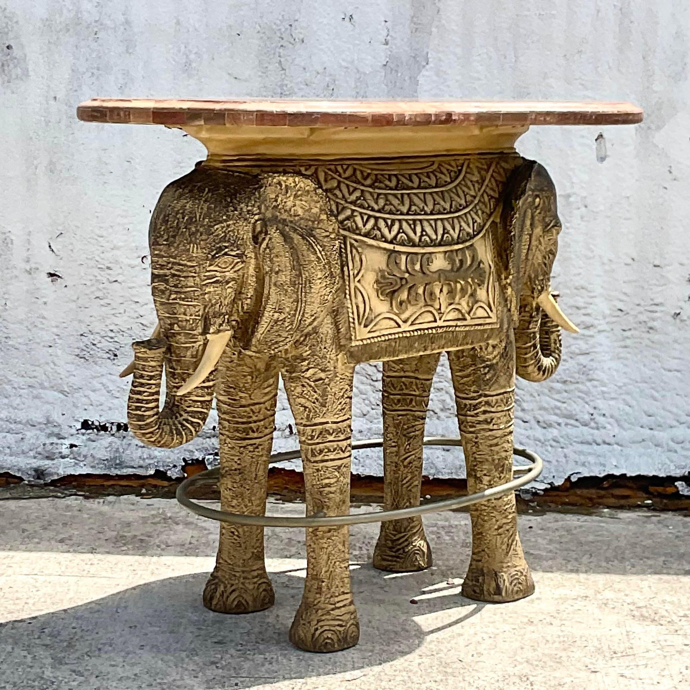 elephant bar table