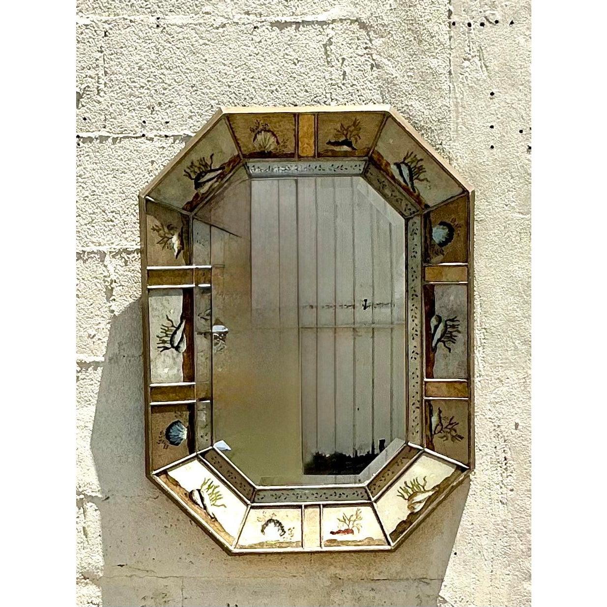 Specchio ottagonale costiero sottomarino d'epoca in vendita 1