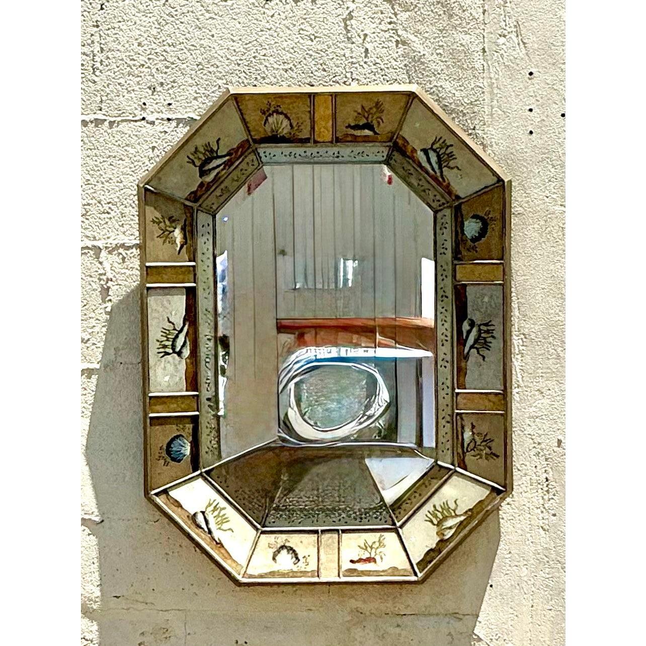Specchio ottagonale costiero sottomarino d'epoca in vendita 3